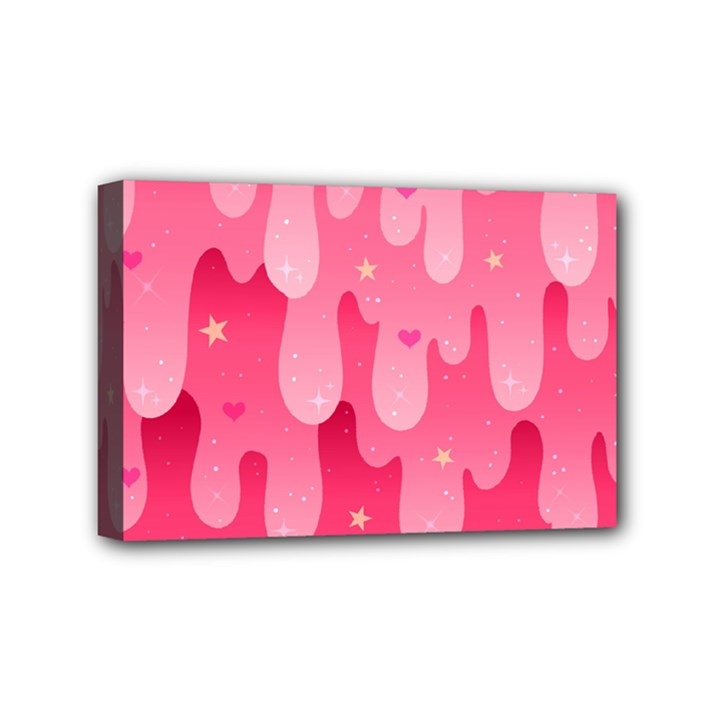 Rose slime  Mini Canvas 6  x 4  (Stretched)