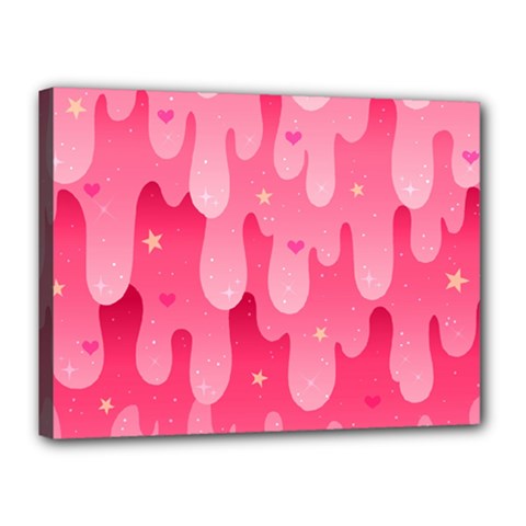 Rose Slime  Canvas 16  X 12  (stretched) by Sobalvarro