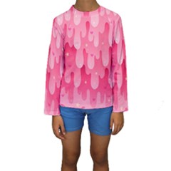 Rose Slime  Kids  Long Sleeve Swimwear by Sobalvarro