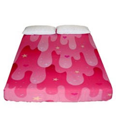 Rose Slime  Fitted Sheet (california King Size) by Sobalvarro