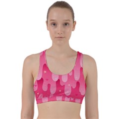 Rose Slime  Back Weave Sports Bra by Sobalvarro