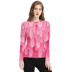 Rose Slime  Women s Long Sleeve Rash Guard