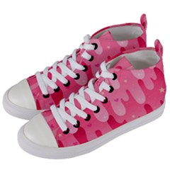 Rose Slime  Women s Mid-top Canvas Sneakers by Sobalvarro