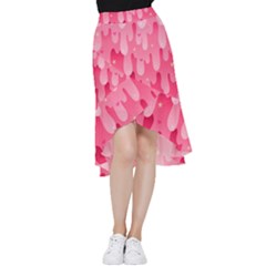 Rose Slime  Frill Hi Low Chiffon Skirt