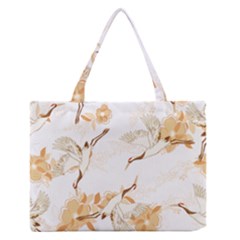 Birds And Flowers  Zipper Medium Tote Bag by Sobalvarro