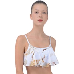 Birds And Flowers  Frill Bikini Top by Sobalvarro