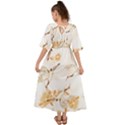 Birds and flowers  Kimono Sleeve Boho Dress View2