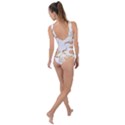 Birds and flowers  Side Cut Out Swimsuit View2