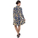 Leopard skin  Long Sleeve Chiffon Shirt Dress View2