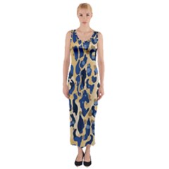 Leopard Skin  Fitted Maxi Dress by Sobalvarro