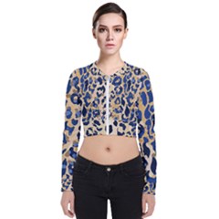 Leopard Skin  Long Sleeve Zip Up Bomber Jacket by Sobalvarro