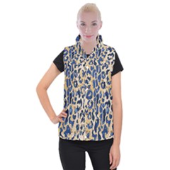 Leopard Skin  Women s Button Up Vest by Sobalvarro