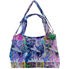 Spaceship Flower Power Double Compartment Shoulder Bag