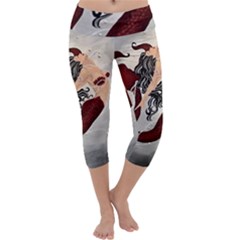 Bama Mermaid Capri Yoga Leggings by CKArtCreations