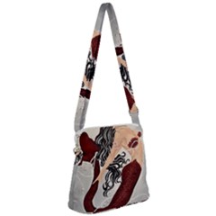 Bama Mermaid Zipper Messenger Bag by CKArtCreations