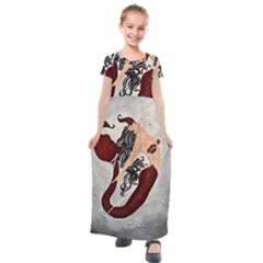 Bama Mermaid Kids  Short Sleeve Maxi Dress by CKArtCreations