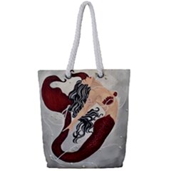 Bama Mermaid Full Print Rope Handle Tote (small) by CKArtCreations