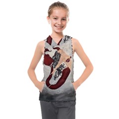 Bama Mermaid Kids  Sleeveless Hoodie by CKArtCreations