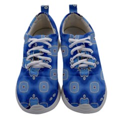 Ornate Blue Athletic Shoes by Dazzleway