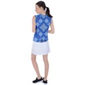 Ornate blue Women s Sleeveless Sports Top View2