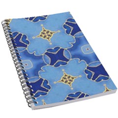 Blue Ornate 5 5  X 8 5  Notebook by Dazzleway