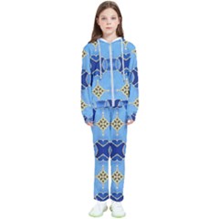 Blue Ornate Kids  Tracksuit by Dazzleway