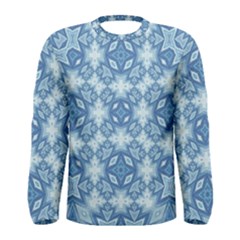 Blue Pattern Men s Long Sleeve Tee by Dazzleway