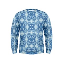 Blue Pattern Kids  Sweatshirt