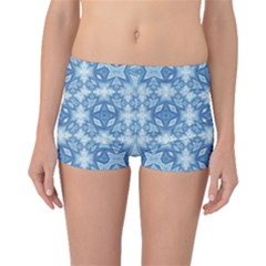 Blue Pattern Boyleg Bikini Bottoms by Dazzleway