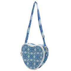 Blue Pattern Heart Shoulder Bag by Dazzleway