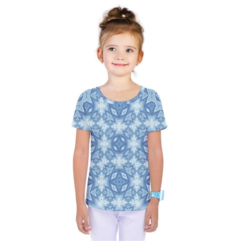 Blue Pattern Kids  One Piece Tee by Dazzleway