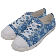 Blue Pattern Women s Low Top Canvas Sneakers by Dazzleway