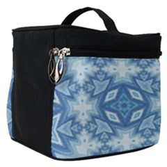 Blue Pattern Make Up Travel Bag (small) by Dazzleway