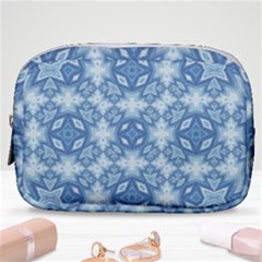 Blue Pattern Make Up Pouch (small) by Dazzleway