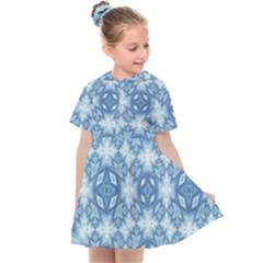 Blue Pattern Kids  Sailor Dress by Dazzleway