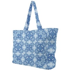 Blue Pattern Simple Shoulder Bag by Dazzleway