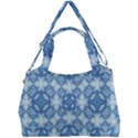 Blue pattern Double Compartment Shoulder Bag View1