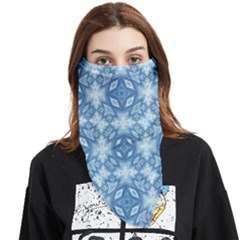 Blue Pattern Face Covering Bandana (triangle)