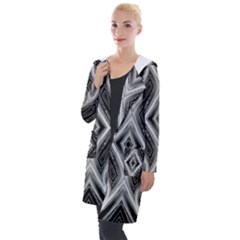 Black And White Hooded Pocket Cardigan by Dazzleway