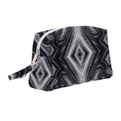 Black And White Wristlet Pouch Bag (medium) by Dazzleway