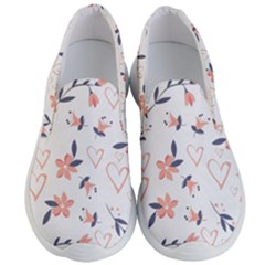 Flowers And Hearts Men s Lightweight Slip Ons by Sobalvarro