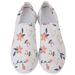 Flowers And Hearts Men s Slip On Sneakers by Sobalvarro