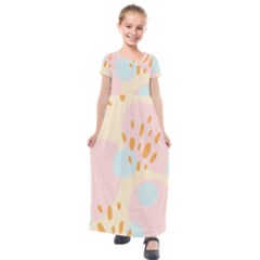 Girly Kids  Short Sleeve Maxi Dress by Sobalvarro