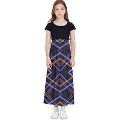 Intersecting Diamonds Motif Print Pattern Kids  Skirt by dflcprintsclothing