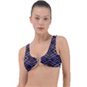 Intersecting Diamonds Motif Print Pattern Ring Detail Bikini Top View1