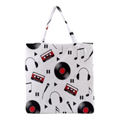 Music Life Grocery Tote Bag by Valentinaart