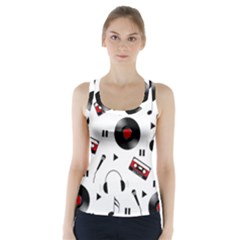 Music Life Racer Back Sports Top by Valentinaart