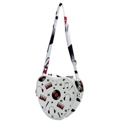 Music Life Heart Shoulder Bag by Valentinaart