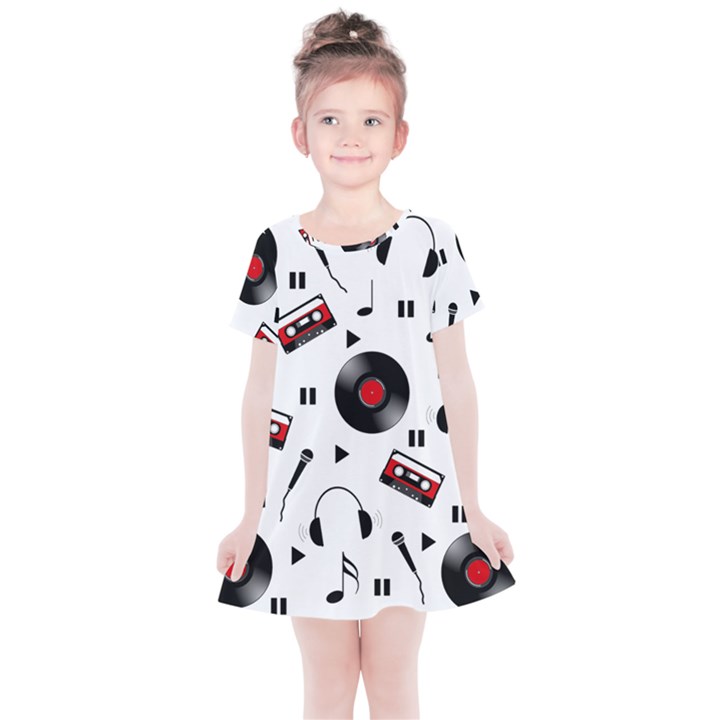 Music life Kids  Simple Cotton Dress