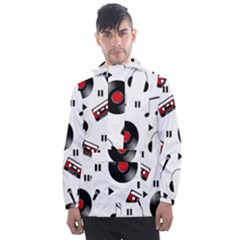 Music Life Men s Front Pocket Pullover Windbreaker by Valentinaart